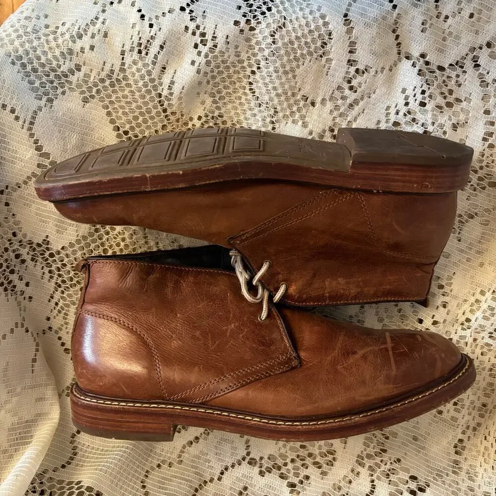 Cole Haan ZeroGrand Men's US 8.5 M Brown Leather Chukka Boots